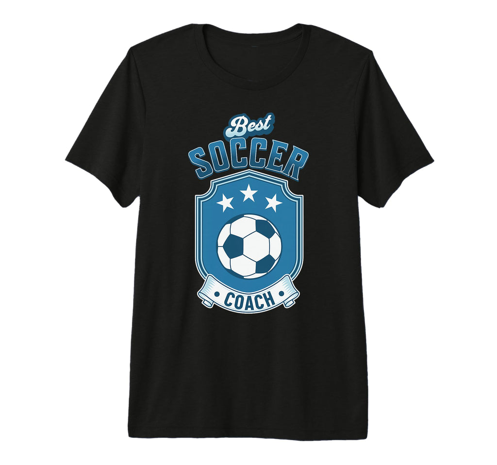 Fun Gift Best Soccer Coach Tri Blend T-Shirt - Custom Art Print Unisex - T-Shirt, Sweatshirt, Hoodie