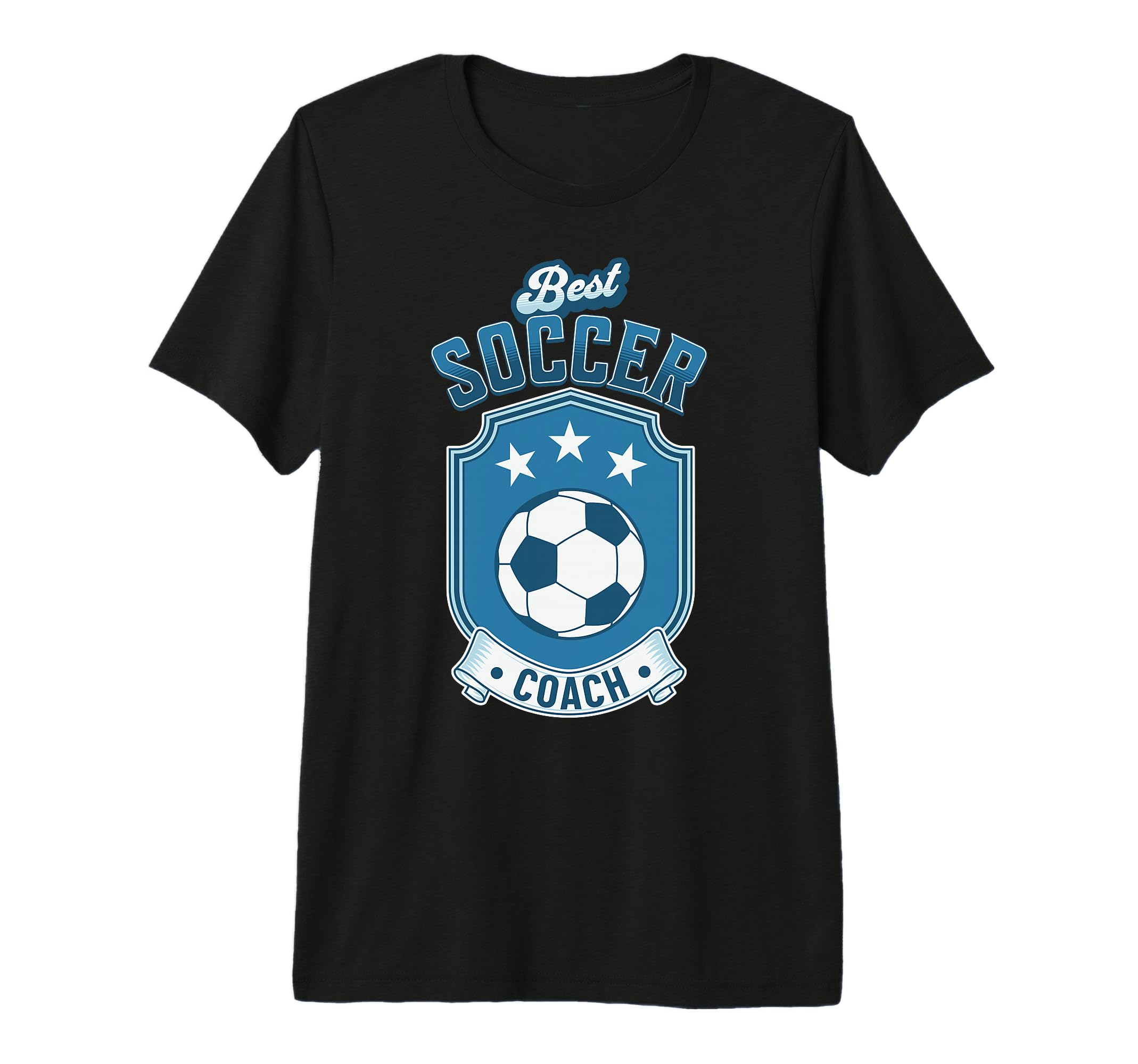 Fun Gift Best Soccer Coach Tri Blend T-Shirt - Custom Art Print Unisex - T-Shirt, Sweatshirt, Hoodie