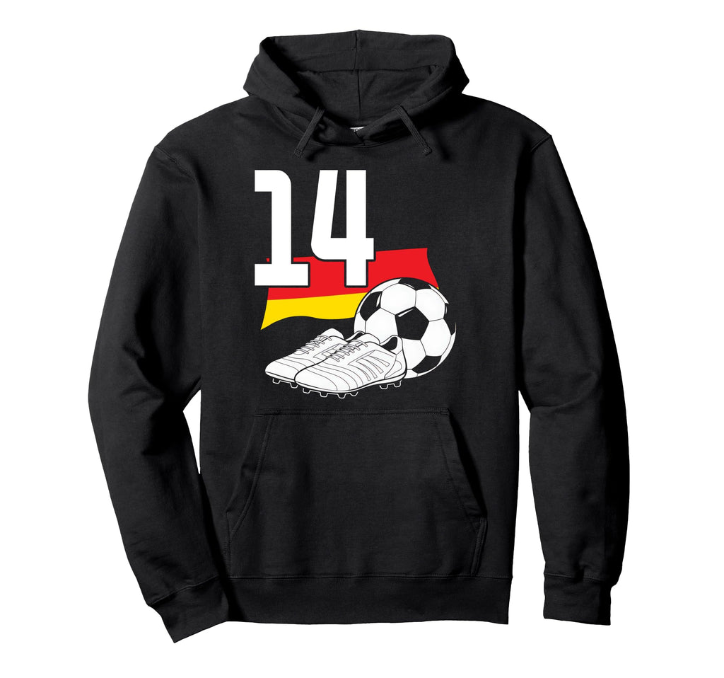 14 Soccer Birthday Gift Soccer Fan Sports Hoodie - Graphic Print Men Women - T-Shirt, Sweatshirt, Hoodie