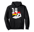 14 Soccer Birthday Gift Soccer Fan Sports Hoodie - Graphic Print Men Women - T-Shirt, Sweatshirt, Hoodie
