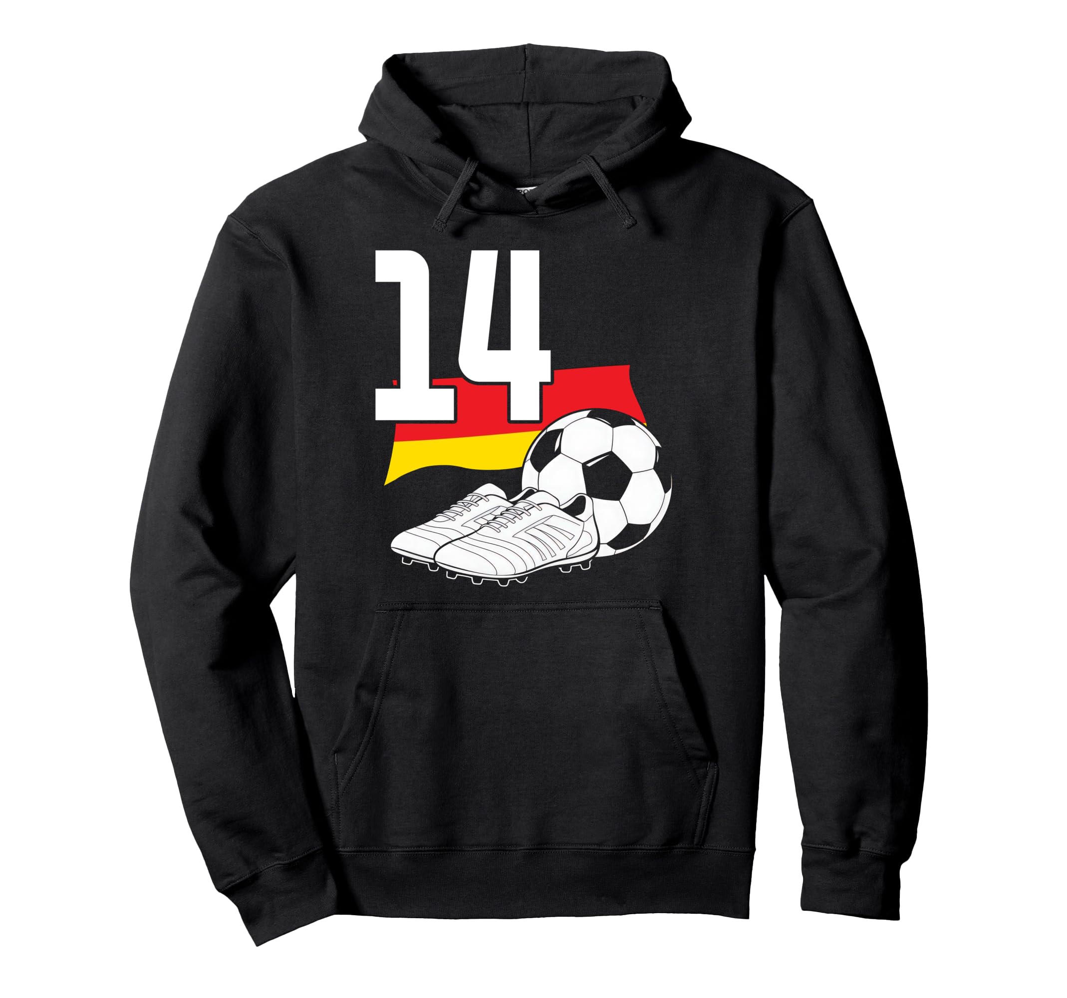 14 Soccer Birthday Gift Soccer Fan Sports Hoodie - Graphic Print Men Women - T-Shirt, Sweatshirt, Hoodie