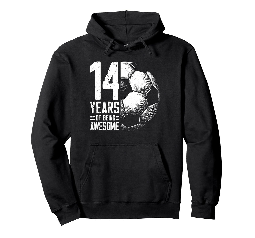 14Th Birthday Soccer Player Hoodie - Fun Novelty Design for Adults - T-Shirt, Sweatshirt, Hoodie