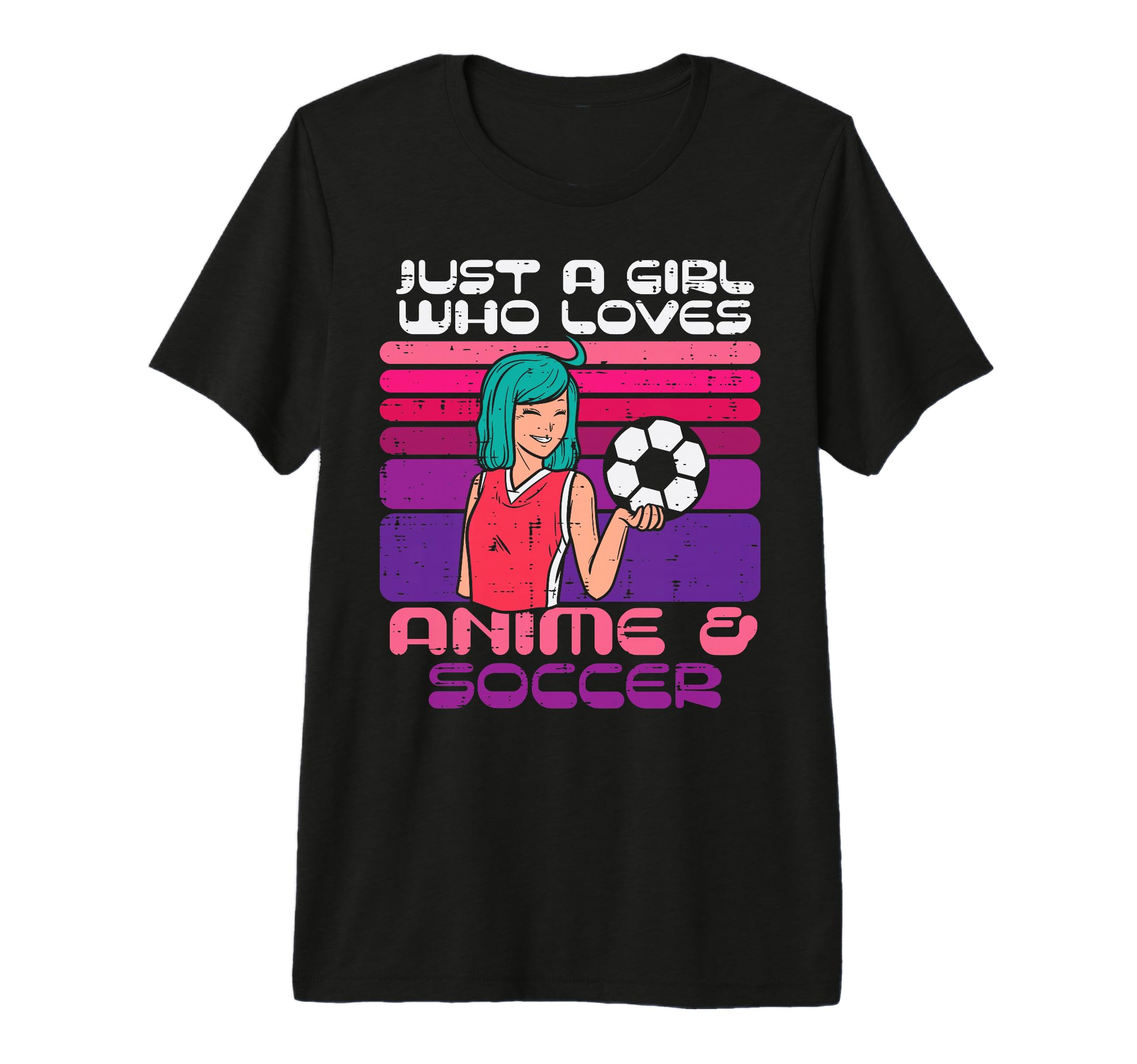 Who Loves Anime Soccer Football T-Shirt - Fun Novelty Design for Adults - T-Shirt, Sweatshirt, Hoodie