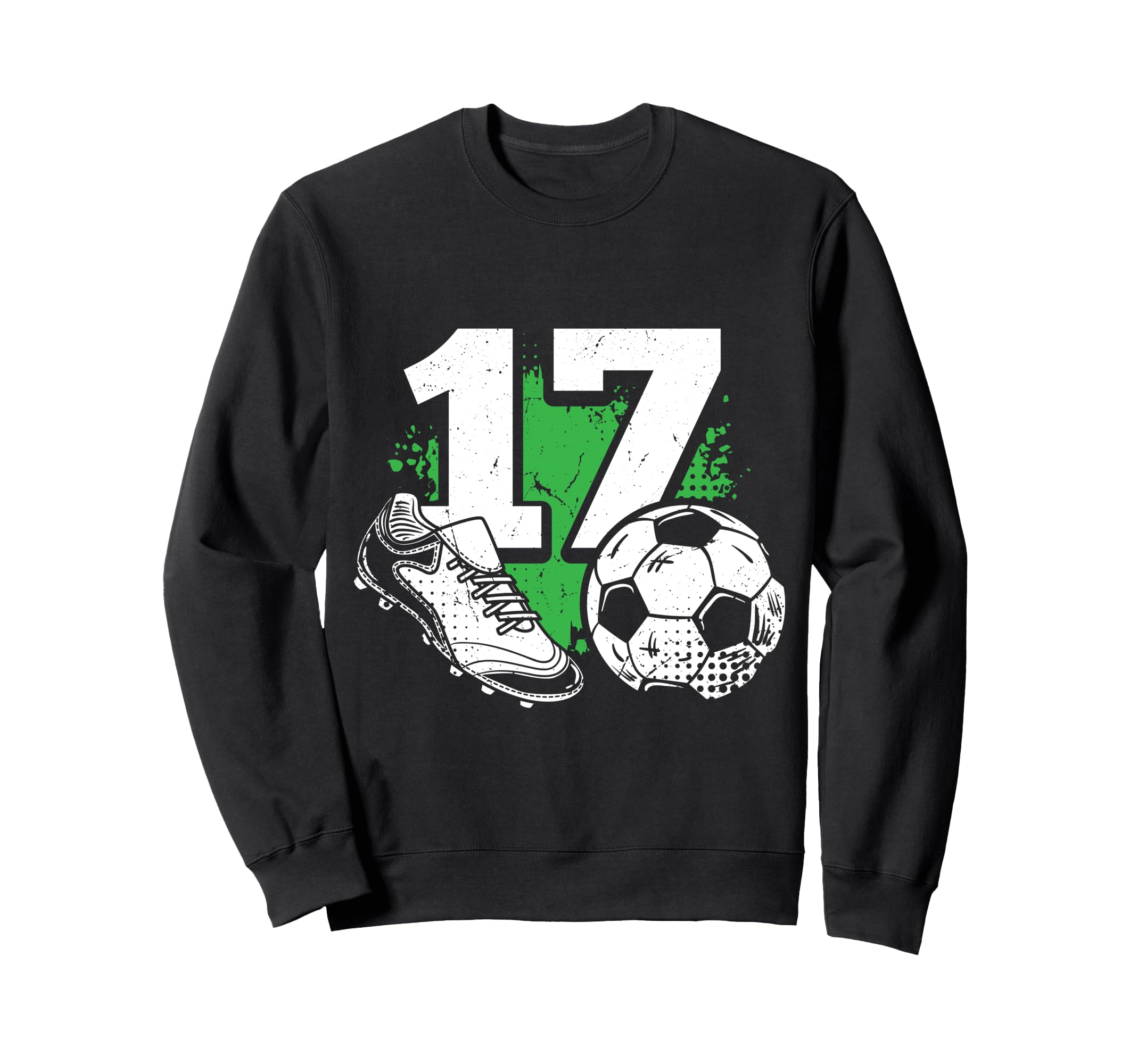 17Th Birthday Soccer Player Sweatshirt - Trendy Graphic for Adults - T-Shirt, Sweatshirt, Hoodie