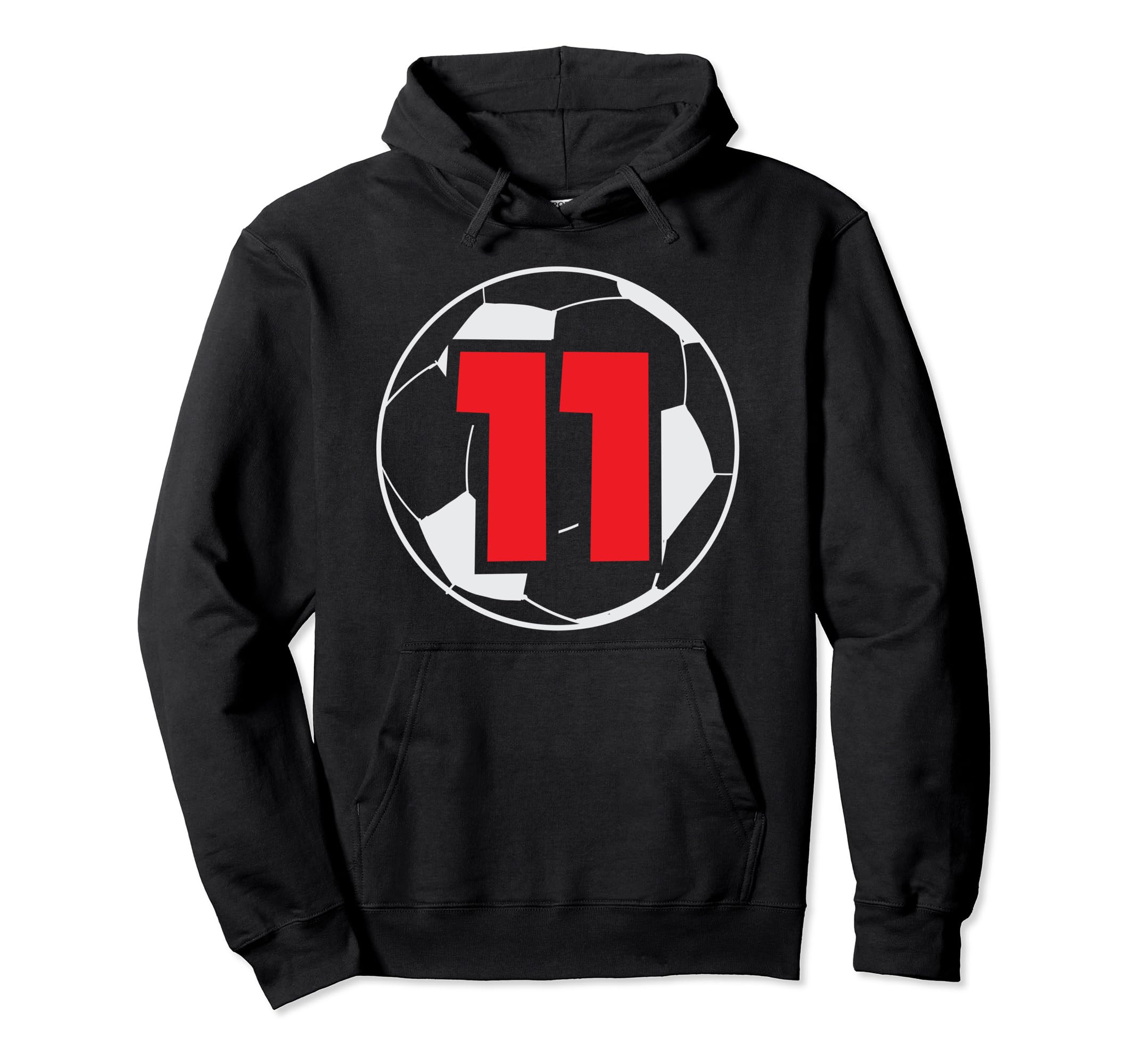 11Th Birthday 11 Years Soccer Football Hoodie - Minimalist Print Men Women - T-Shirt, Sweatshirt, Hoodie