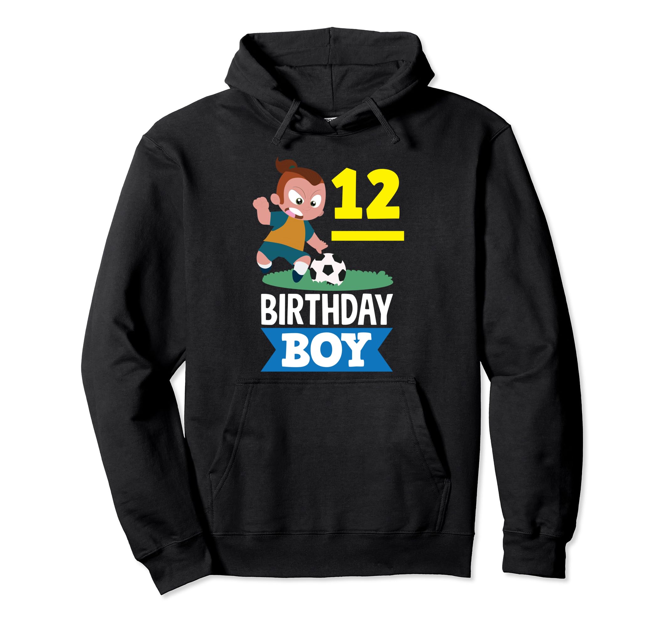 12Th Birthday 12 Years Soccer Hoodie - Streetwear Style for Adults - T-Shirt, Sweatshirt, Hoodie