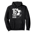 16Th Birthday Soccer Player Football Hoodie - Custom Art Print Men Women - T-Shirt, Sweatshirt, Hoodie