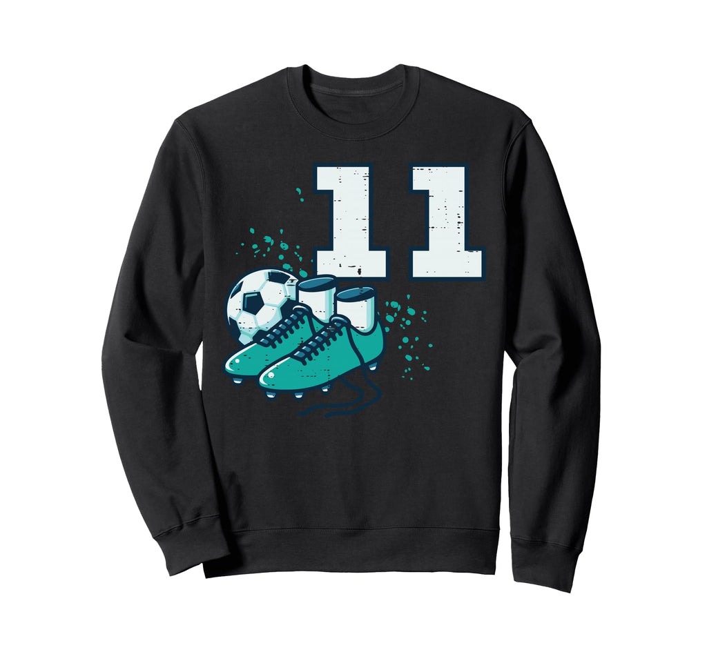 11Th Birthday Soccer Ball Shoes Sweatshirt - Casual Everyday Wear Unisex - T-Shirt, Sweatshirt, Hoodie