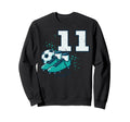 11Th Birthday Soccer Ball Shoes Sweatshirt - Casual Everyday Wear Unisex - T-Shirt, Sweatshirt, Hoodie