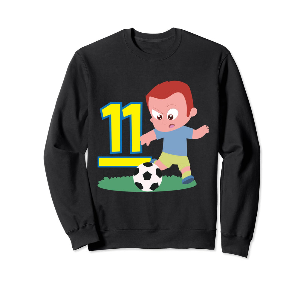 11Th Birthday 11 Years Soccer Sweatshirt - Aesthetic Graphic for Adults - T-Shirt, Sweatshirt, Hoodie