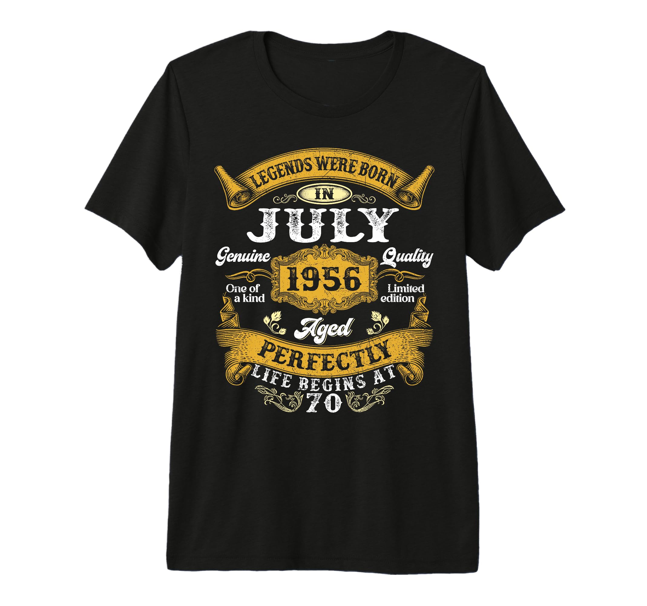 Legends Were Born July 1956 70Th T-Shirt - Custom Art Print Unisex - T-Shirt, Sweatshirt, Hoodie