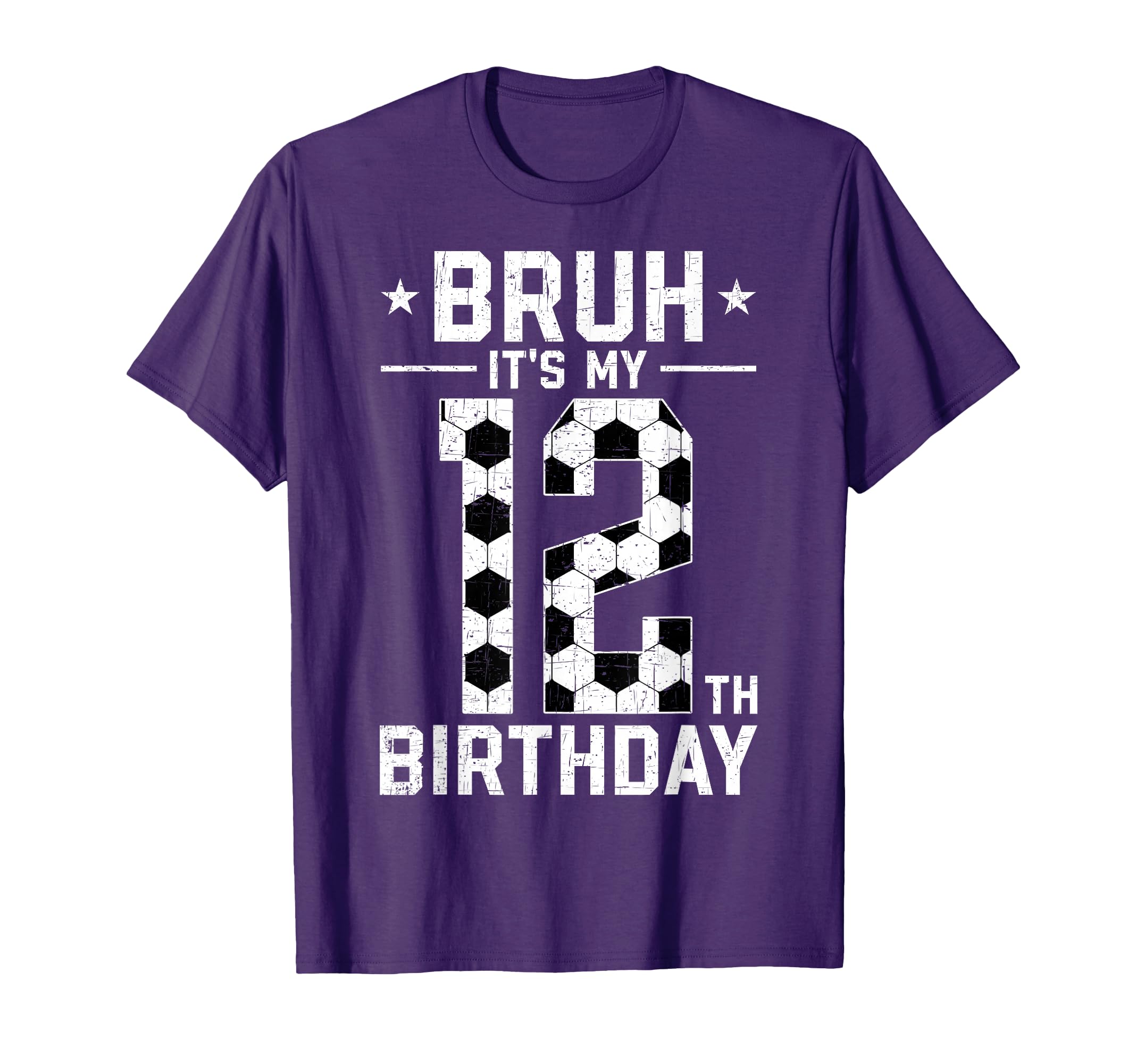 12 Year Old Birthday Soccer Bruh Its T-Shirt - Minimalist Print Men Women - T-Shirt, Sweatshirt, Hoodie