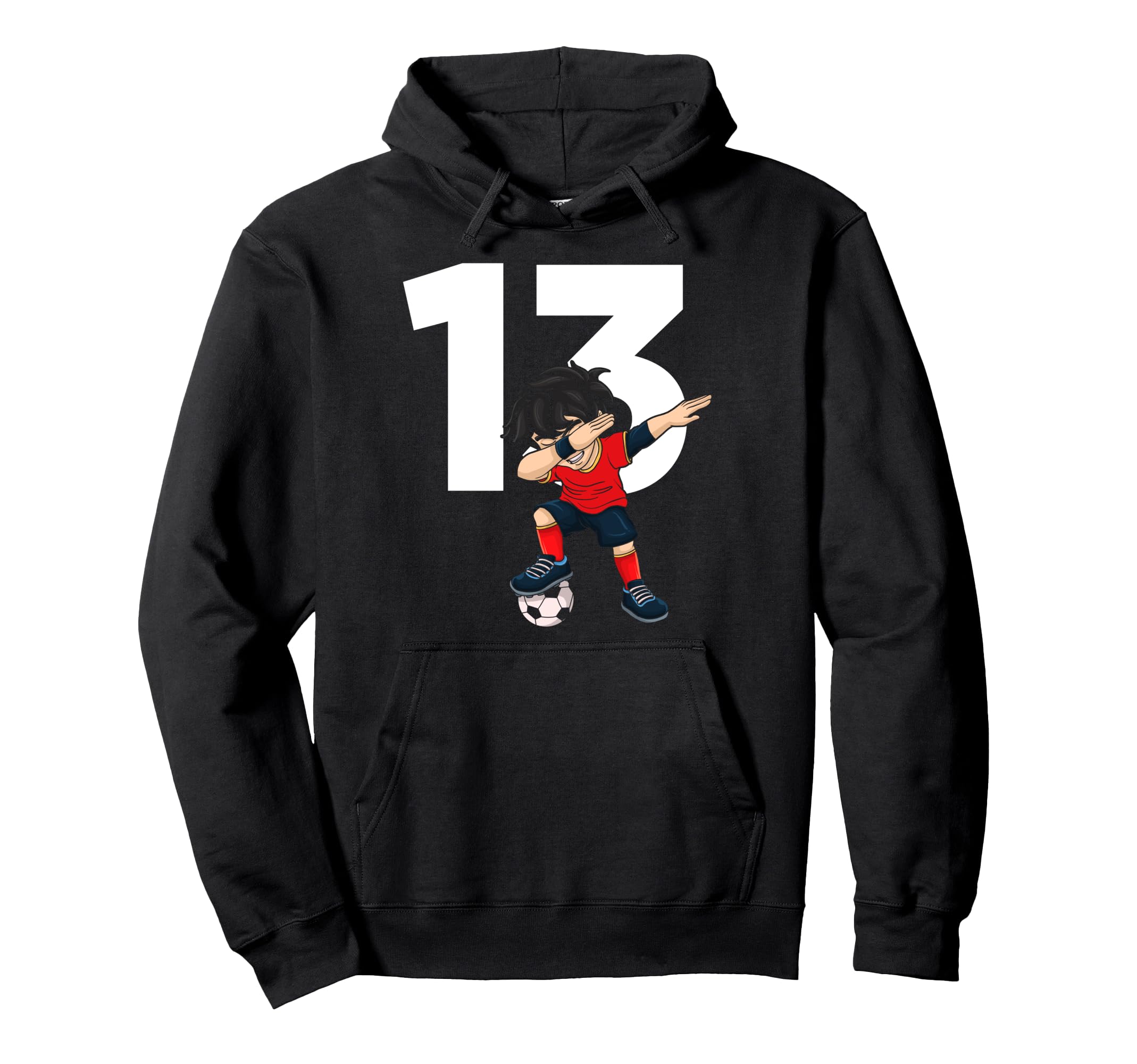 13 Soccer Birthday Gift Soccer Fan Sports Hoodie - Minimalist Print Unisex - T-Shirt, Sweatshirt, Hoodie