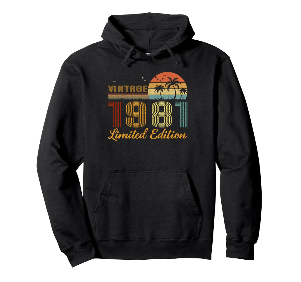 1981 1981 Birthday Hoodie - Aesthetic Graphic Men Women - T-Shirt, Sweatshirt, Hoodie