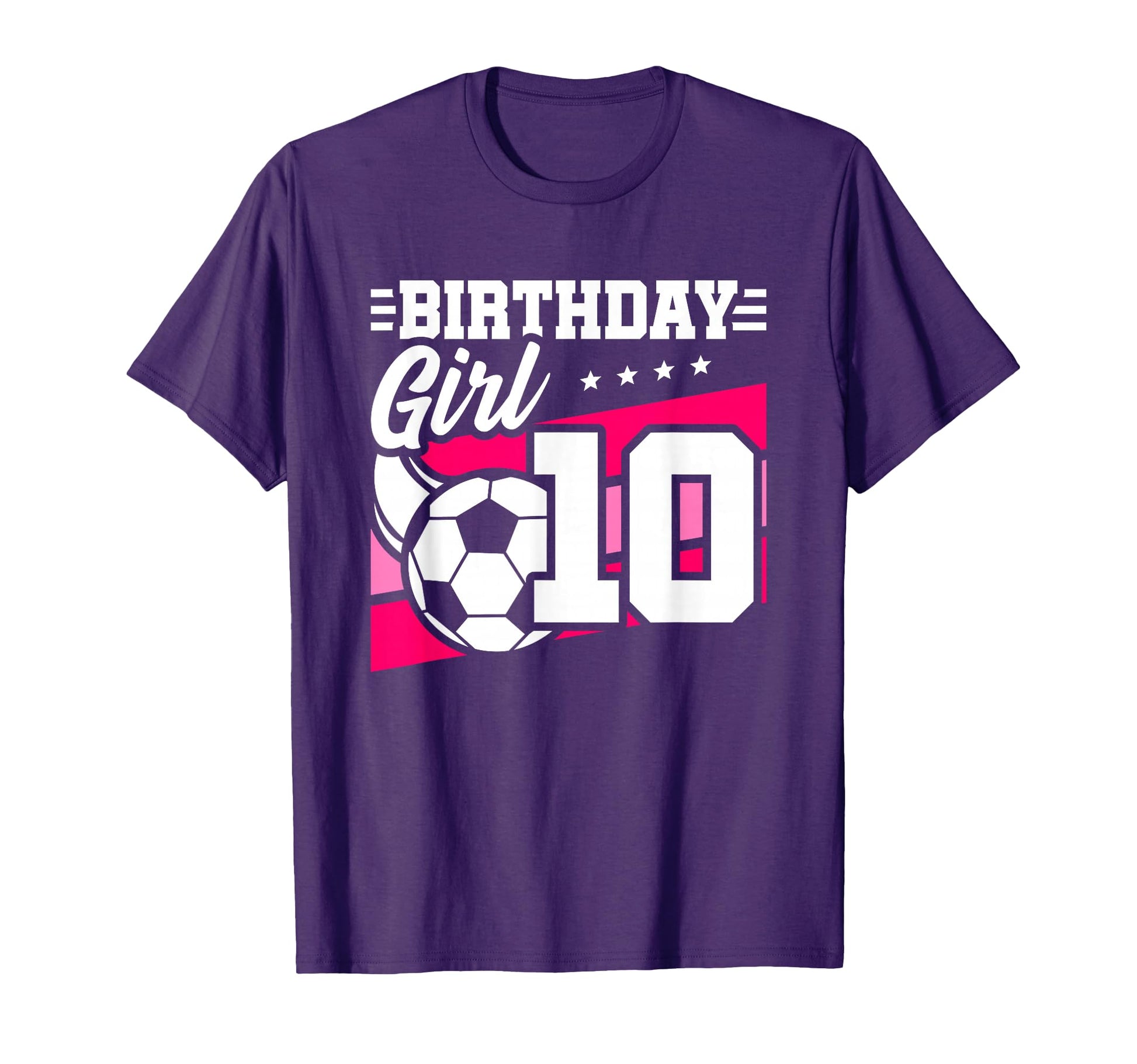 Soccer Birthday Party 10 Year Old 10Th T-Shirt - Graphic Print Unisex - T-Shirt, Sweatshirt, Hoodie