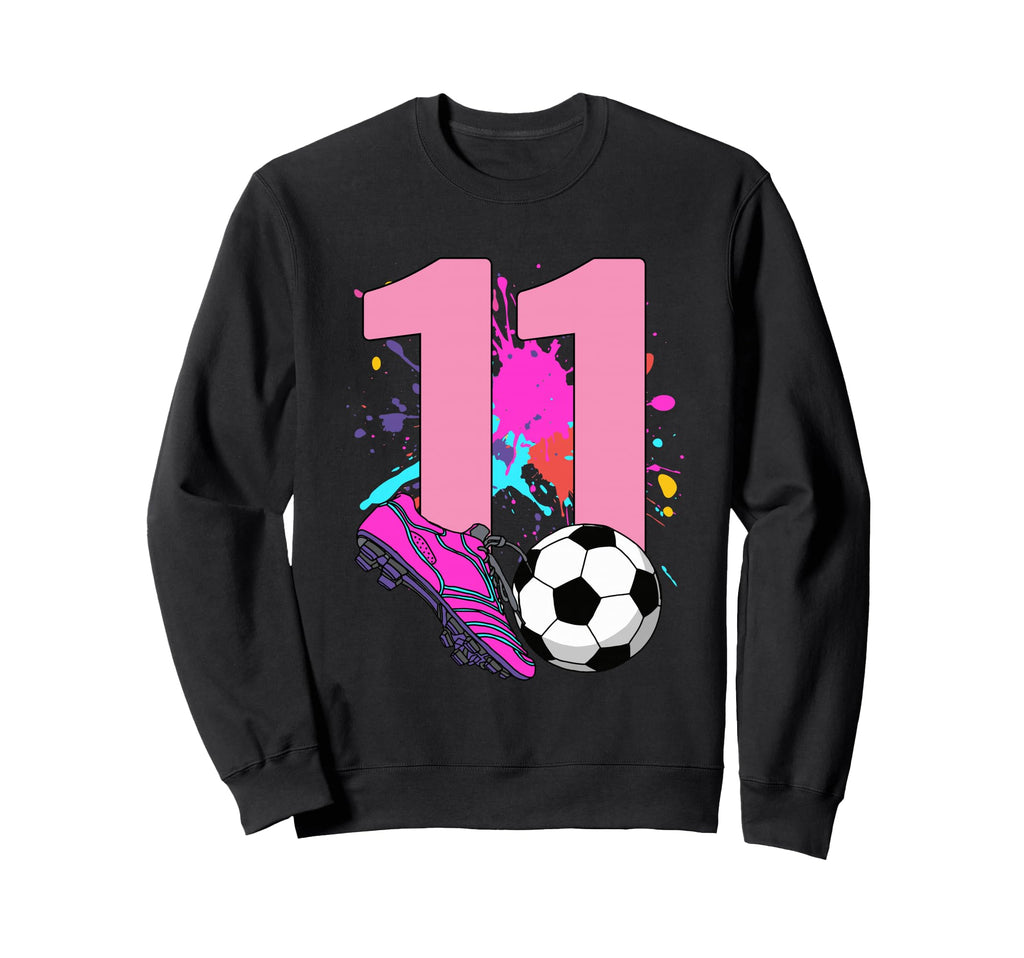11Th Birthday Soccer Player Sweatshirt - Aesthetic Graphic for Adults - T-Shirt, Sweatshirt, Hoodie