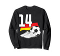 14 Soccer Birthday Gift Soccer Fan Sweatshirt - Custom Art Print Men Women - T-Shirt, Sweatshirt, Hoodie