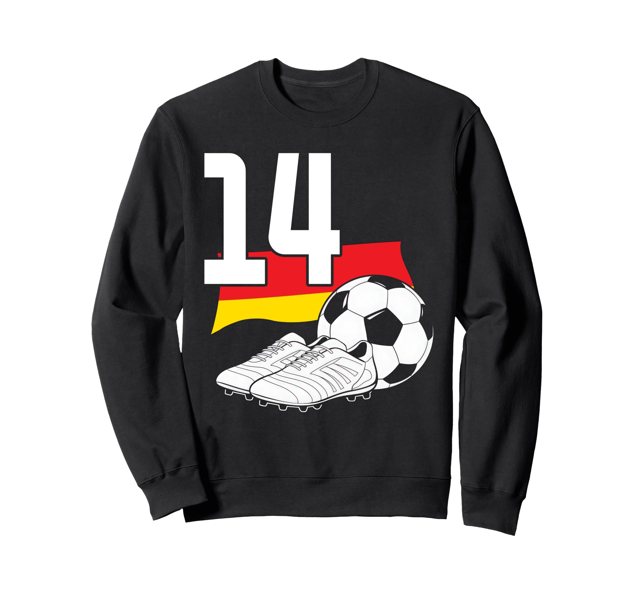 14 Soccer Birthday Gift Soccer Fan Sweatshirt - Custom Art Print Men Women - T-Shirt, Sweatshirt, Hoodie
