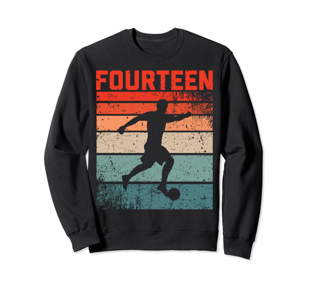 14Th Birthday Soccer 14 Years Old Sweatshirt - Custom Art Print Unisex - T-Shirt, Sweatshirt, Hoodie