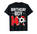 14 Years Old Dabbing Soccer 14Th T-Shirt - Minimalist Print Men Women - T-Shirt, Sweatshirt, Hoodie