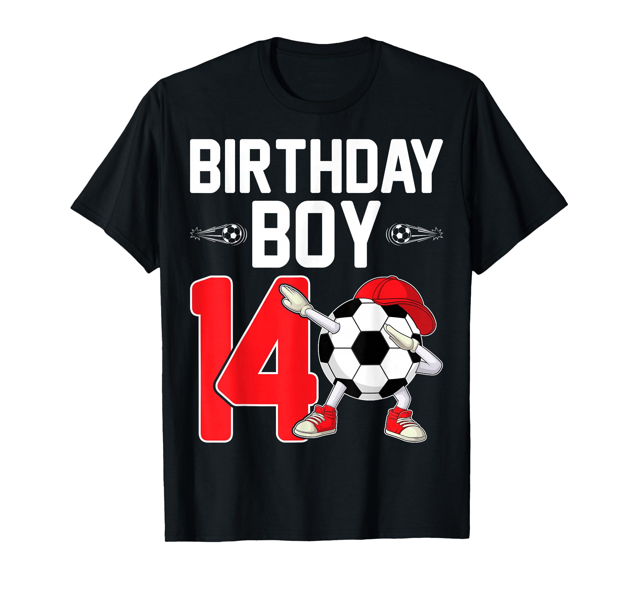14 Years Old Dabbing Soccer 14Th T-Shirt - Minimalist Print Men Women - T-Shirt, Sweatshirt, Hoodie