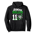 11Th Soccer Birthday Party Eleven Year Old Hoodie - Trendy Graphic Unisex - T-Shirt, Sweatshirt, Hoodie