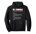 10 Things I Want Cars More Cars Hoodie - Casual Everyday Wear Unisex - T-Shirt, Sweatshirt, Hoodie