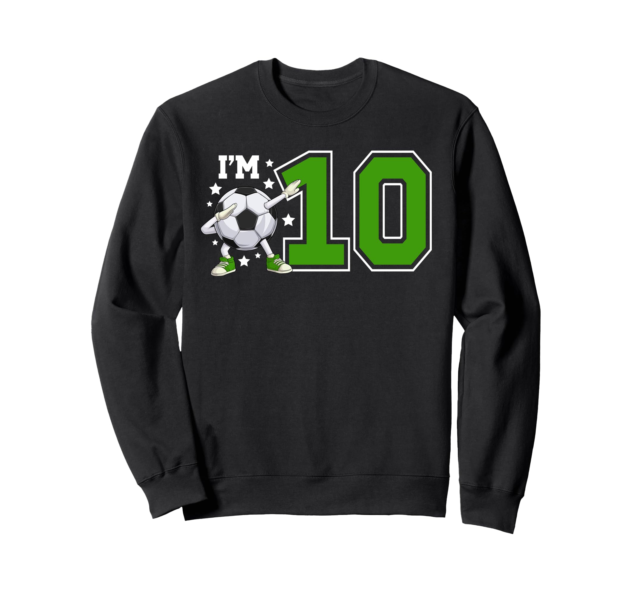 10Th Soccer Birthday Party Ten Year Sweatshirt - Trendy Graphic for Adults - T-Shirt, Sweatshirt, Hoodie