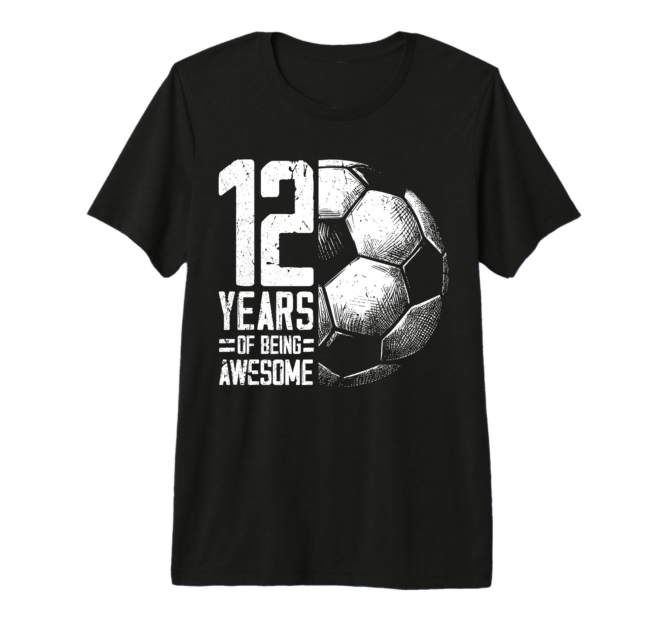 12Th Birthday Soccer Player T-Shirt - Fun Novelty Design for Adults - T-Shirt, Sweatshirt, Hoodie