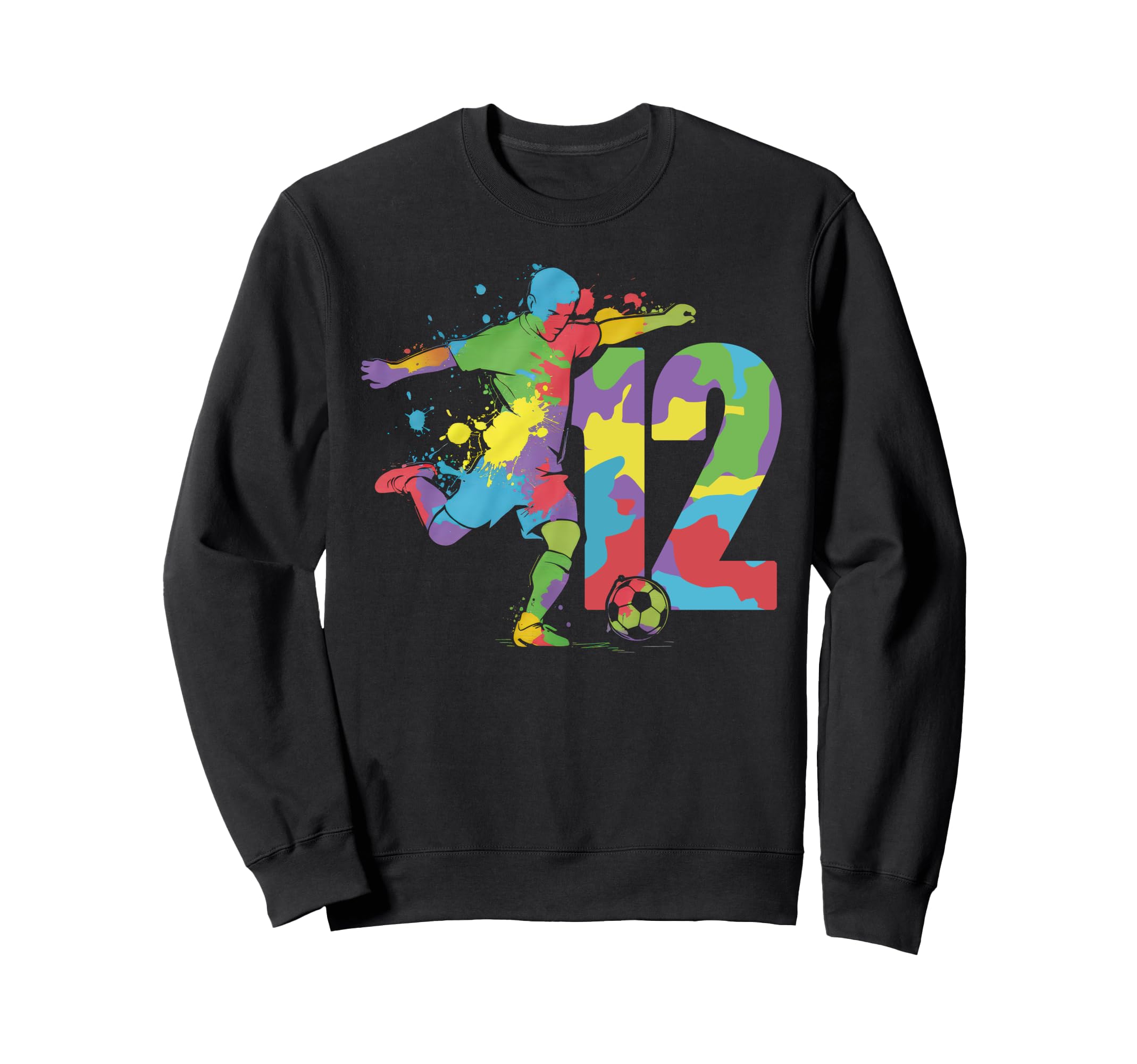 12 Soccer Birthday Gift Soccer Fan Sweatshirt - Fun Novelty Design Unisex - T-Shirt, Sweatshirt, Hoodie