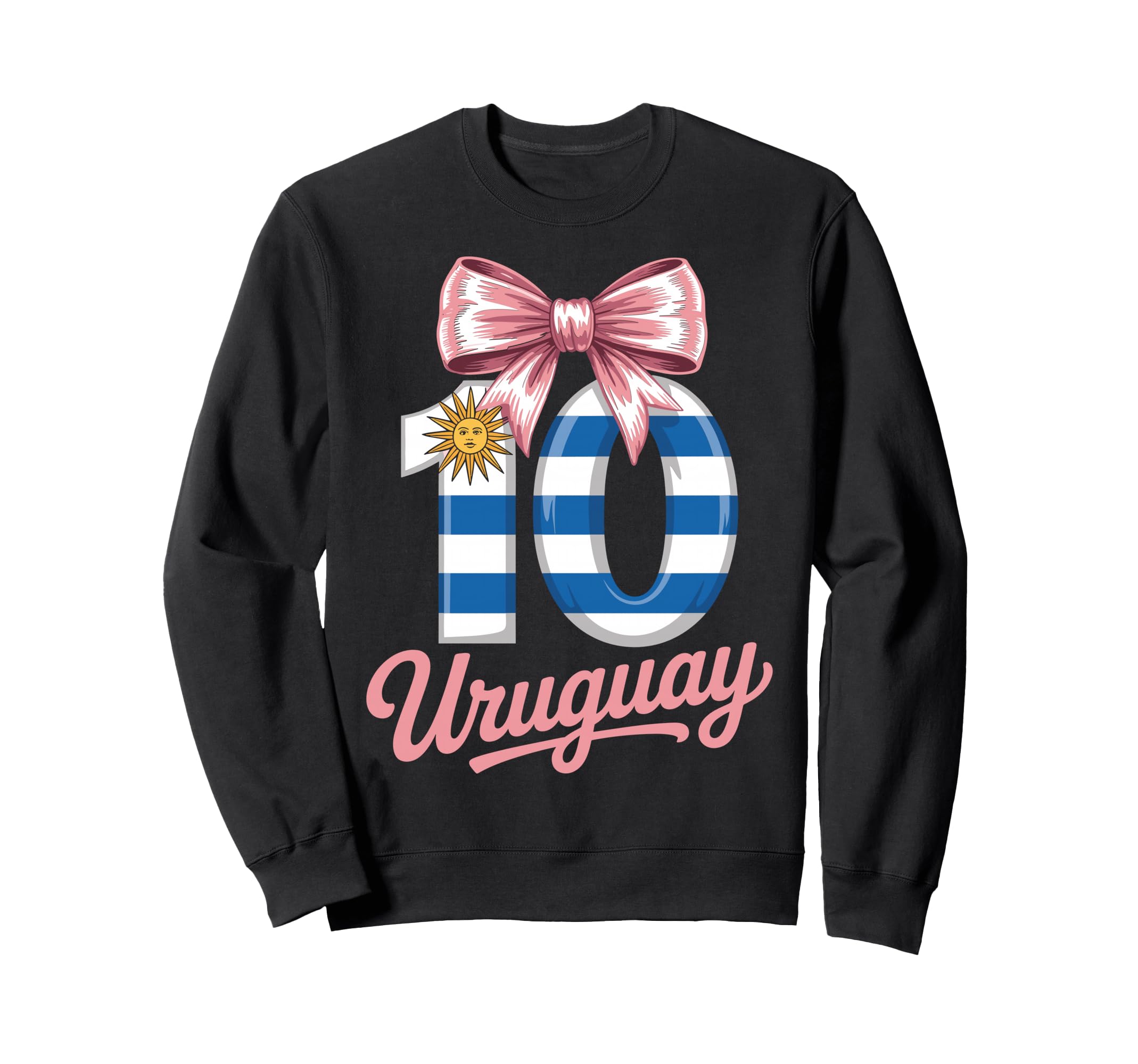 10 Uruguay Birthday Number 10 Soccer Sweatshirt - Streetwear Style Unisex - T-Shirt, Sweatshirt, Hoodie