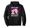 2 Year Old Birthday Soccer Themed Party Hoodie - Streetwear Style Unisex - T-Shirt, Sweatshirt, Hoodie