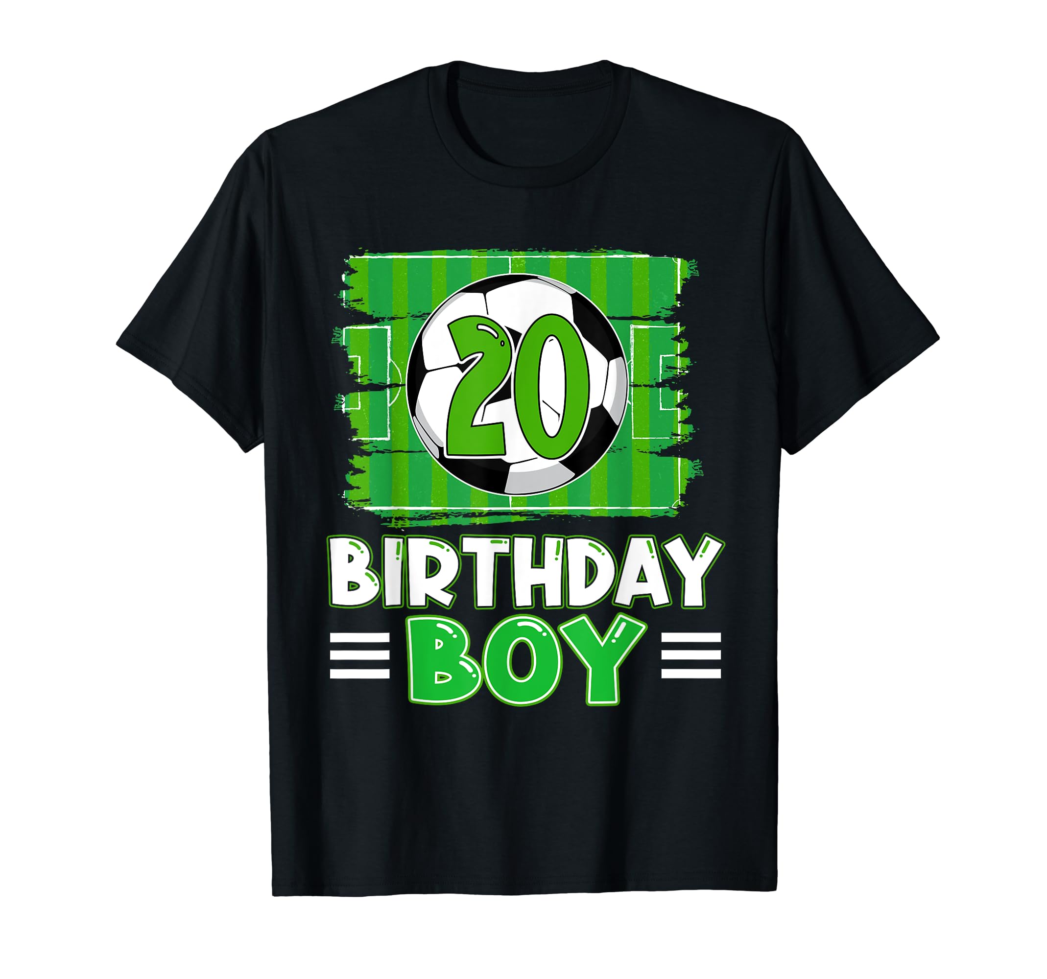 20 Year Old Birthday Soccer 20Th Party T-Shirt - Trendy Graphic Unisex - T-Shirt, Sweatshirt, Hoodie