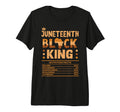 Juneteenth Black King Nutrition Facts T-Shirt - Unique Graphic Unisex - T-Shirt, Sweatshirt, Hoodie