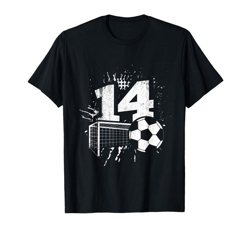 14Th Birthday Soccer Player Football 14 T-Shirt - Aesthetic Graphic Unisex - T-Shirt, Sweatshirt, Hoodie