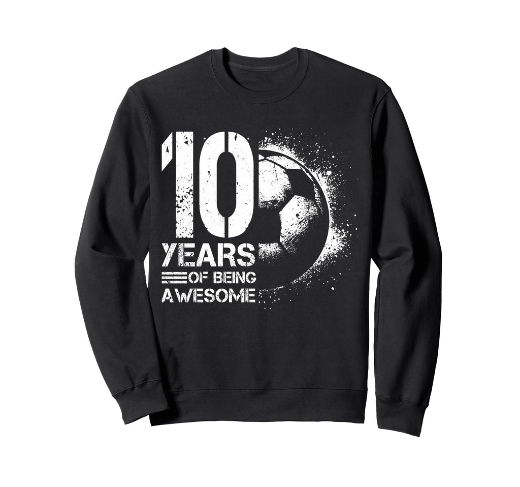 10Th Birthday Soccer Player Sweatshirt - Custom Art Print Men Women - T-Shirt, Sweatshirt, Hoodie