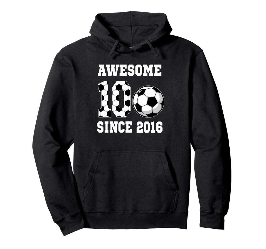 10 Years Old Birthday Soccer Awesome Hoodie - Graphic Print Men Women - T-Shirt, Sweatshirt, Hoodie