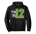 12Th Soccer Birthday Party Twelve Year Hoodie - Custom Art Print Men Women - T-Shirt, Sweatshirt, Hoodie