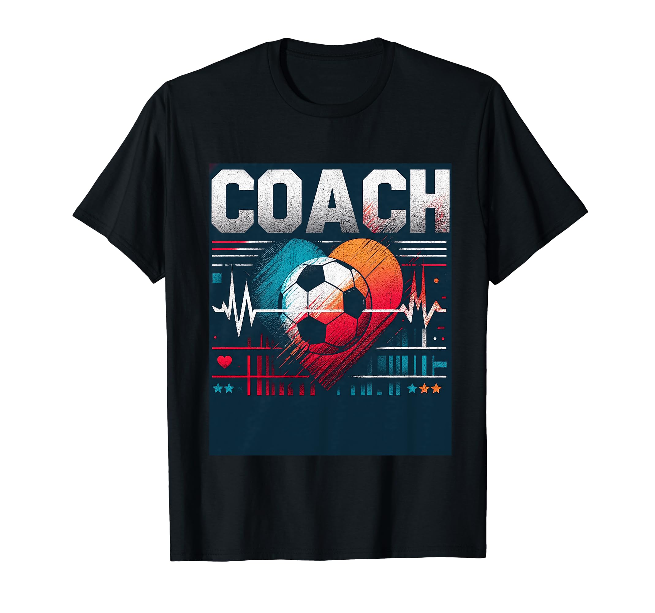 Soccer Coach Training Heart Beat T-Shirt - Unique Graphic for Adults - T-Shirt, Sweatshirt, Hoodie