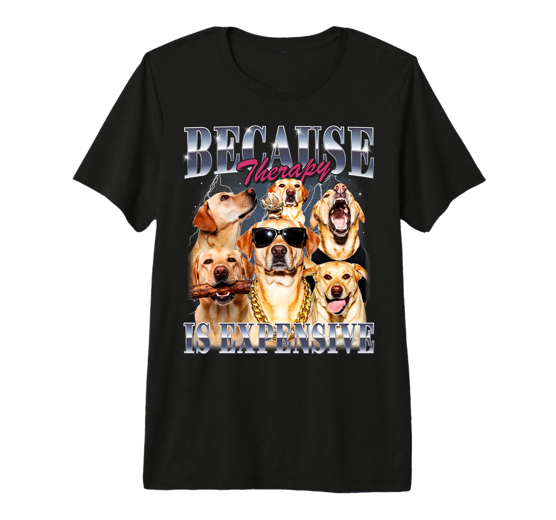 Golden Labrador 90S Yellow Lab Mom T-Shirt - Novelty Apparel for Adults - T-Shirt, Sweatshirt, Hoodie