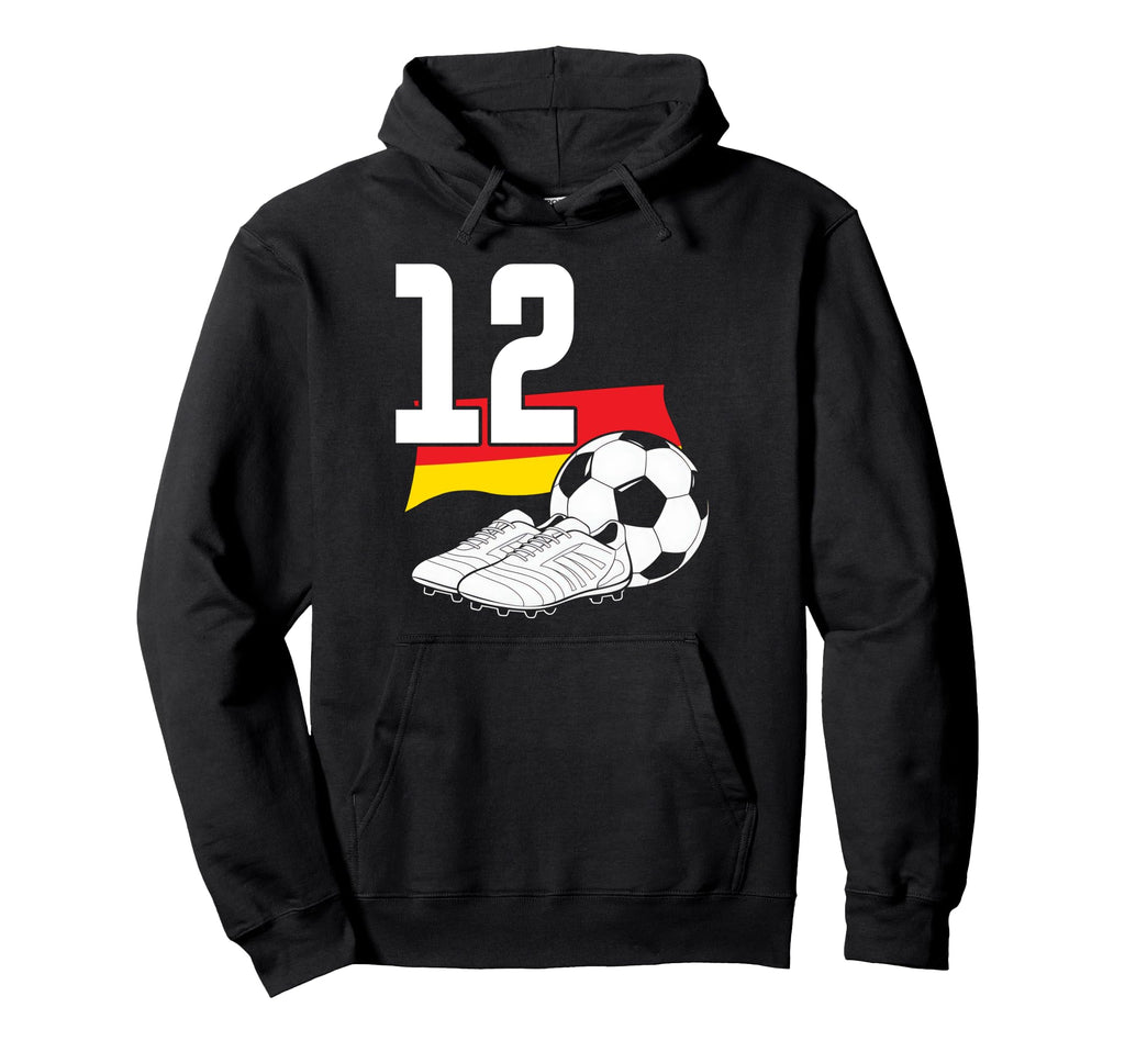 12 Soccer Birthday Gift Soccer Fan Hoodie - Aesthetic Graphic Unisex - T-Shirt, Sweatshirt, Hoodie