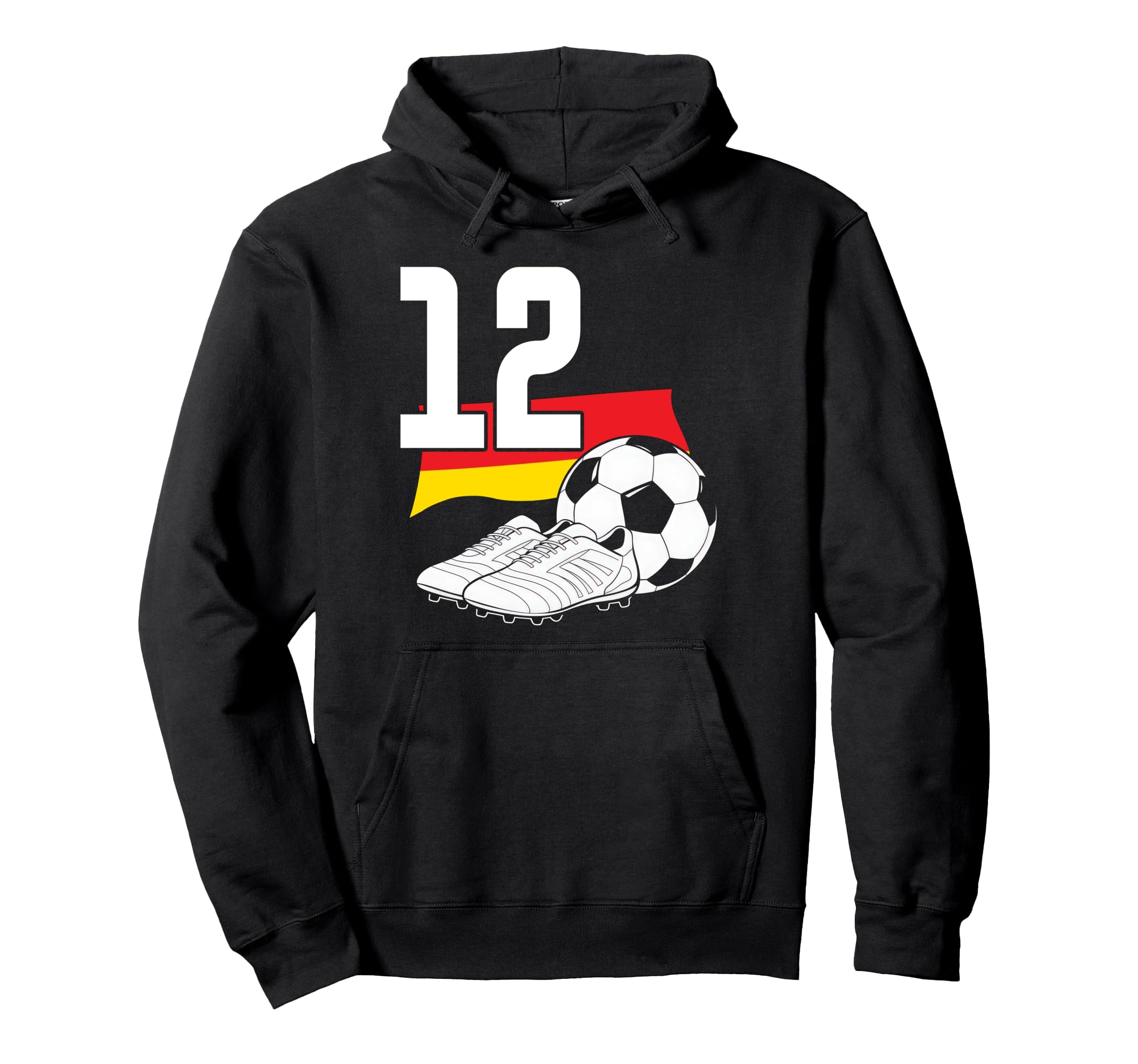 12 Soccer Birthday Gift Soccer Fan Hoodie - Aesthetic Graphic Unisex - T-Shirt, Sweatshirt, Hoodie