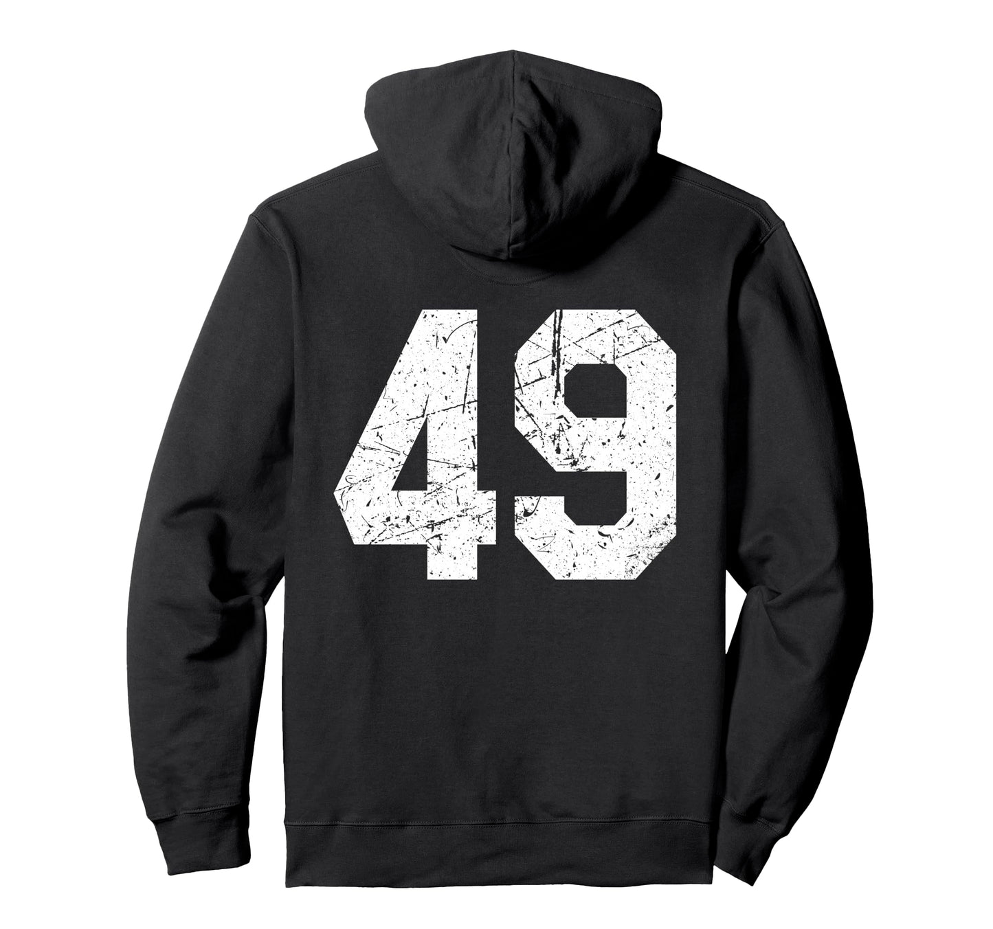 49 Jersey Uniform Varsity Sports Hoodie - Fun Novelty Design for Adults - T-Shirt, Sweatshirt, Hoodie