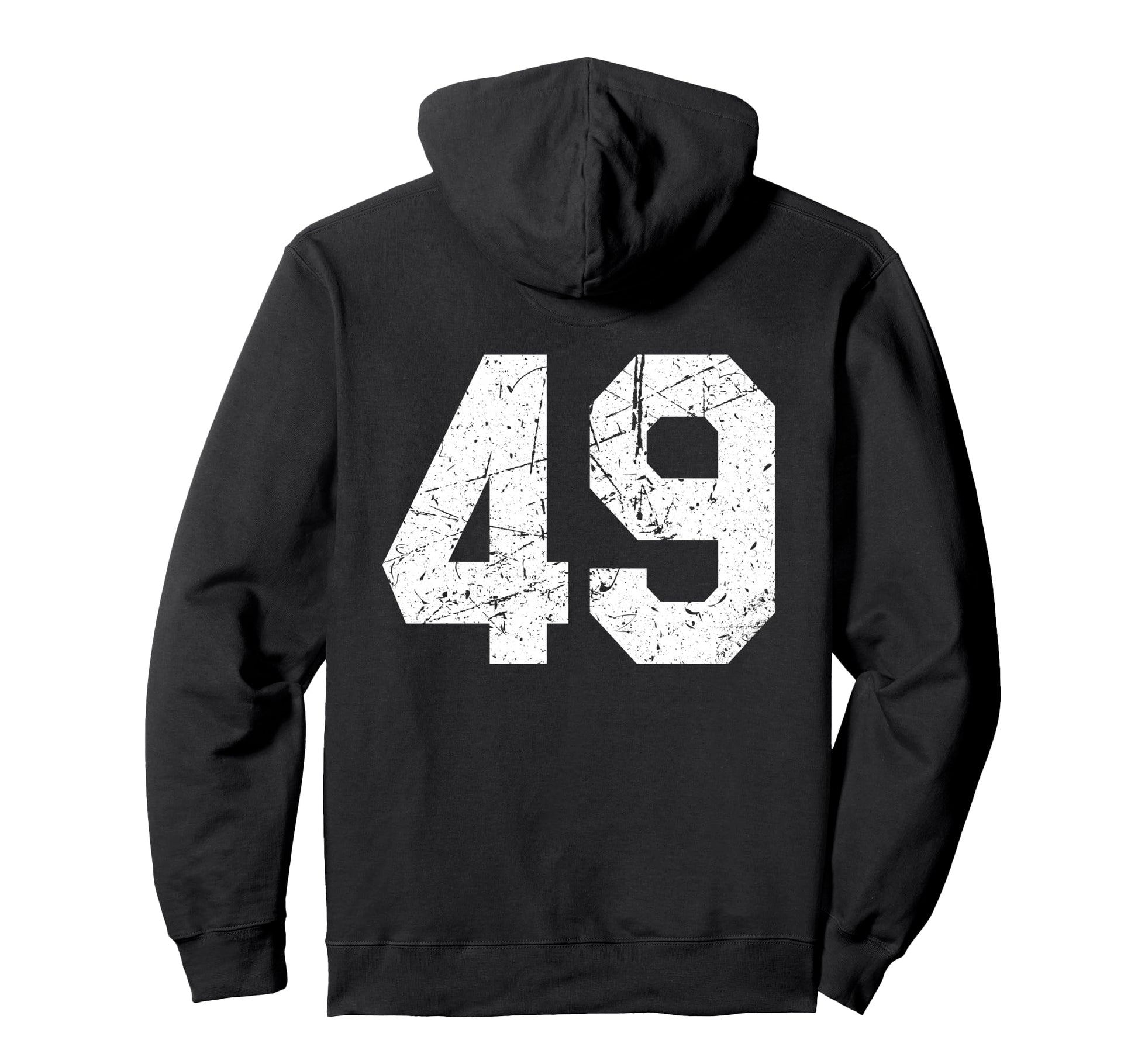 49 Jersey Uniform Varsity Sports Hoodie - Fun Novelty Design for Adults - T-Shirt, Sweatshirt, Hoodie
