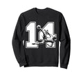 14 Soccer Birthday Gift Soccer Fan Sweatshirt - Trendy Graphic Unisex - T-Shirt, Sweatshirt, Hoodie