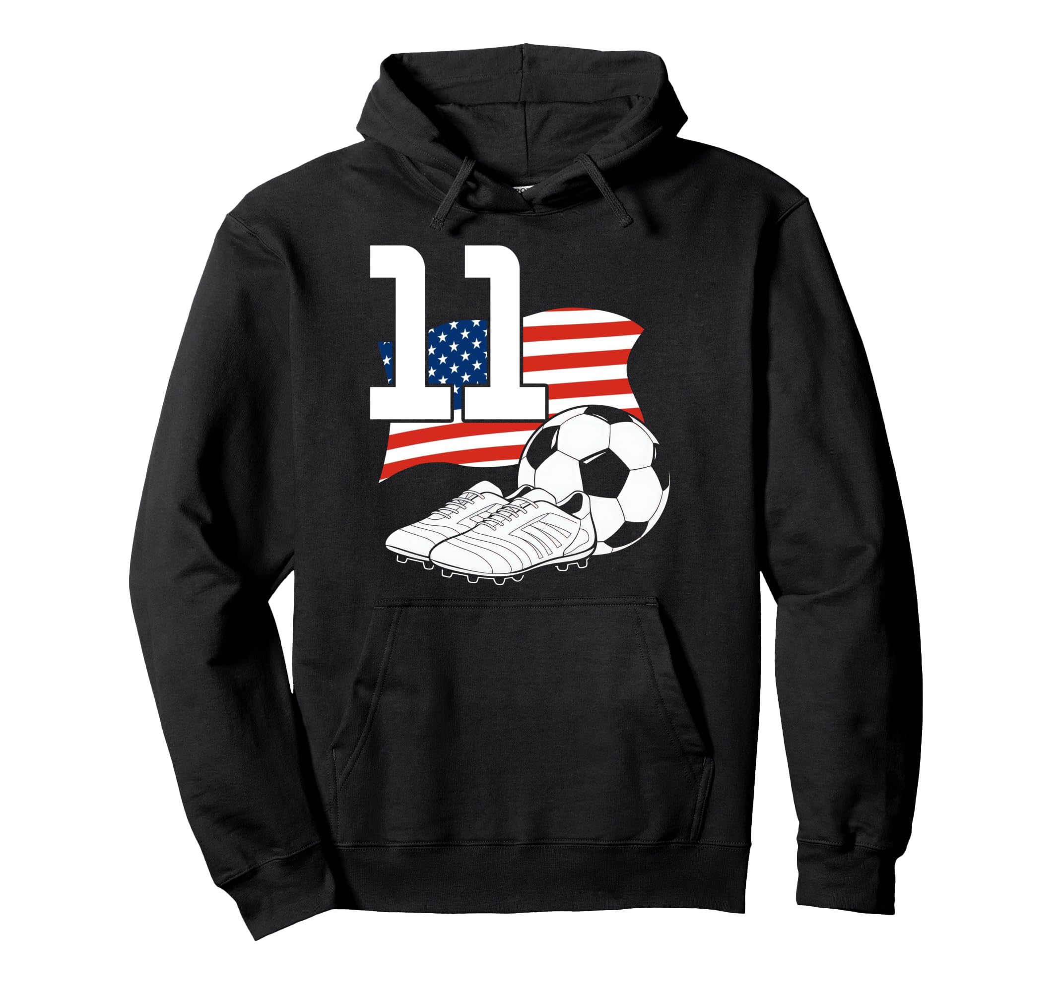 11 Soccer Birthday Gift Soccer Fan Sports Hoodie - Novelty Apparel Unisex - T-Shirt, Sweatshirt, Hoodie