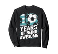 10 Years Being Awesome 10Th Birthday Sweatshirt - Minimalist Print Unisex - T-Shirt, Sweatshirt, Hoodie