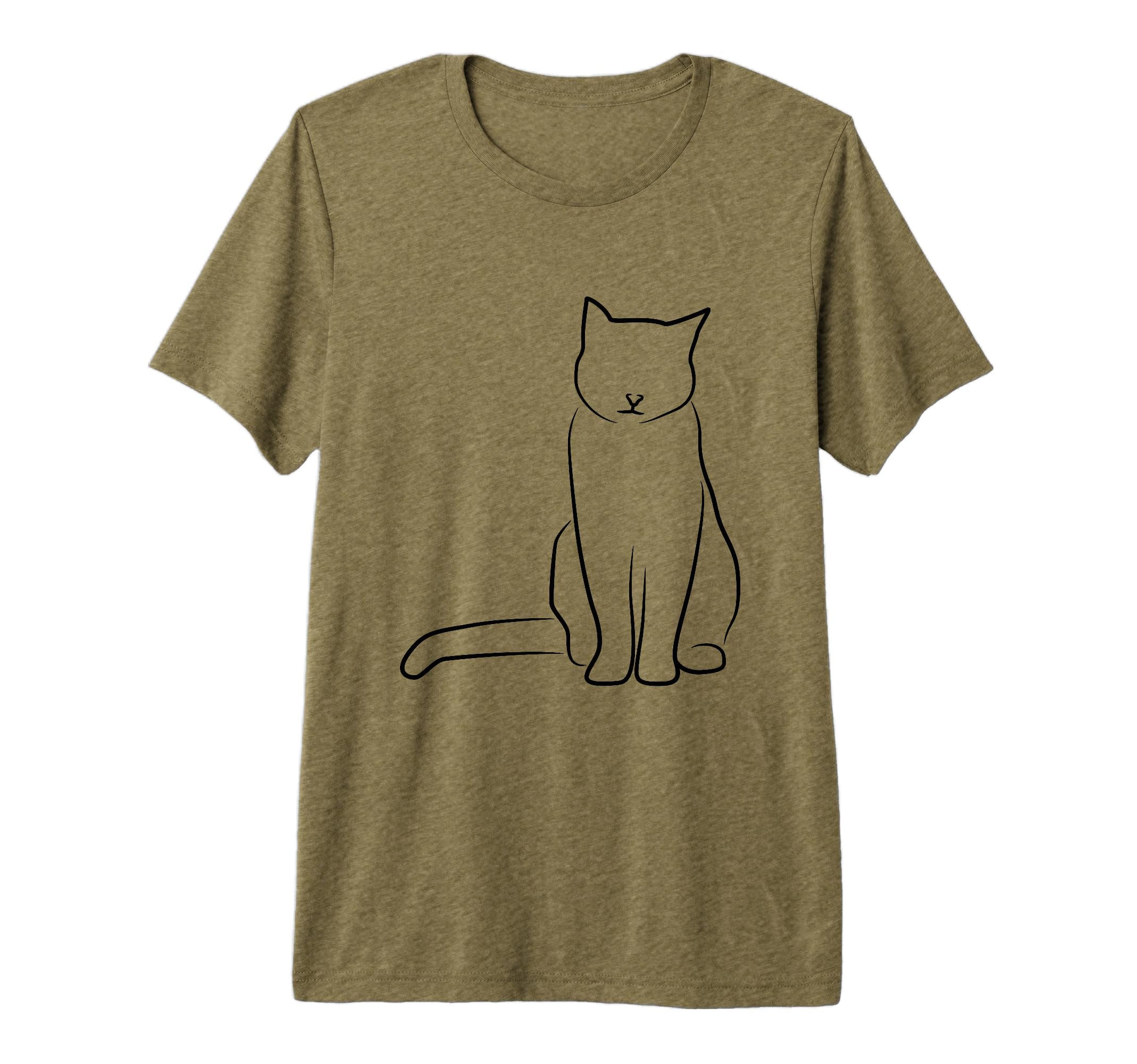 Cat Drawing Cat Dad Cat Mom Tri Blend T-Shirt - Novelty Apparel for Adults - T-Shirt, Sweatshirt, Hoodie