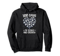 100 Days School Soccer Heart Love 100Th Hoodie - Novelty Apparel Men Women - T-Shirt, Sweatshirt, Hoodie