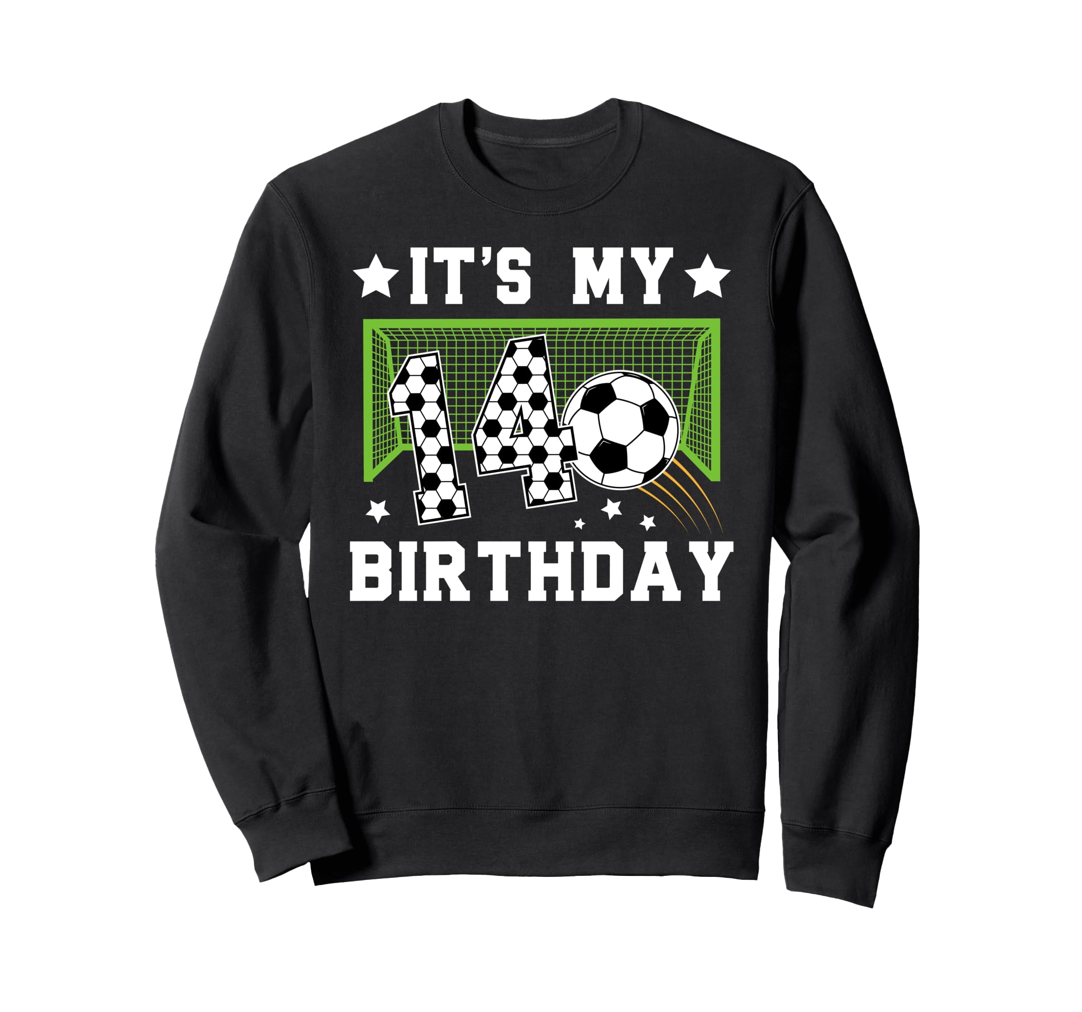 14Th Birthday Soccer 14 Year Old Sweatshirt - Aesthetic Graphic Men Women - T-Shirt, Sweatshirt, Hoodie